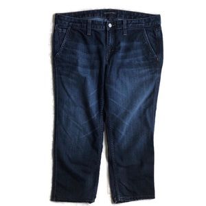 Banana Republic Dark Wash Indigo Crop Jeans-Sz 12